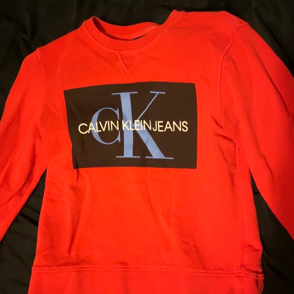 Calvin Klein red sweater